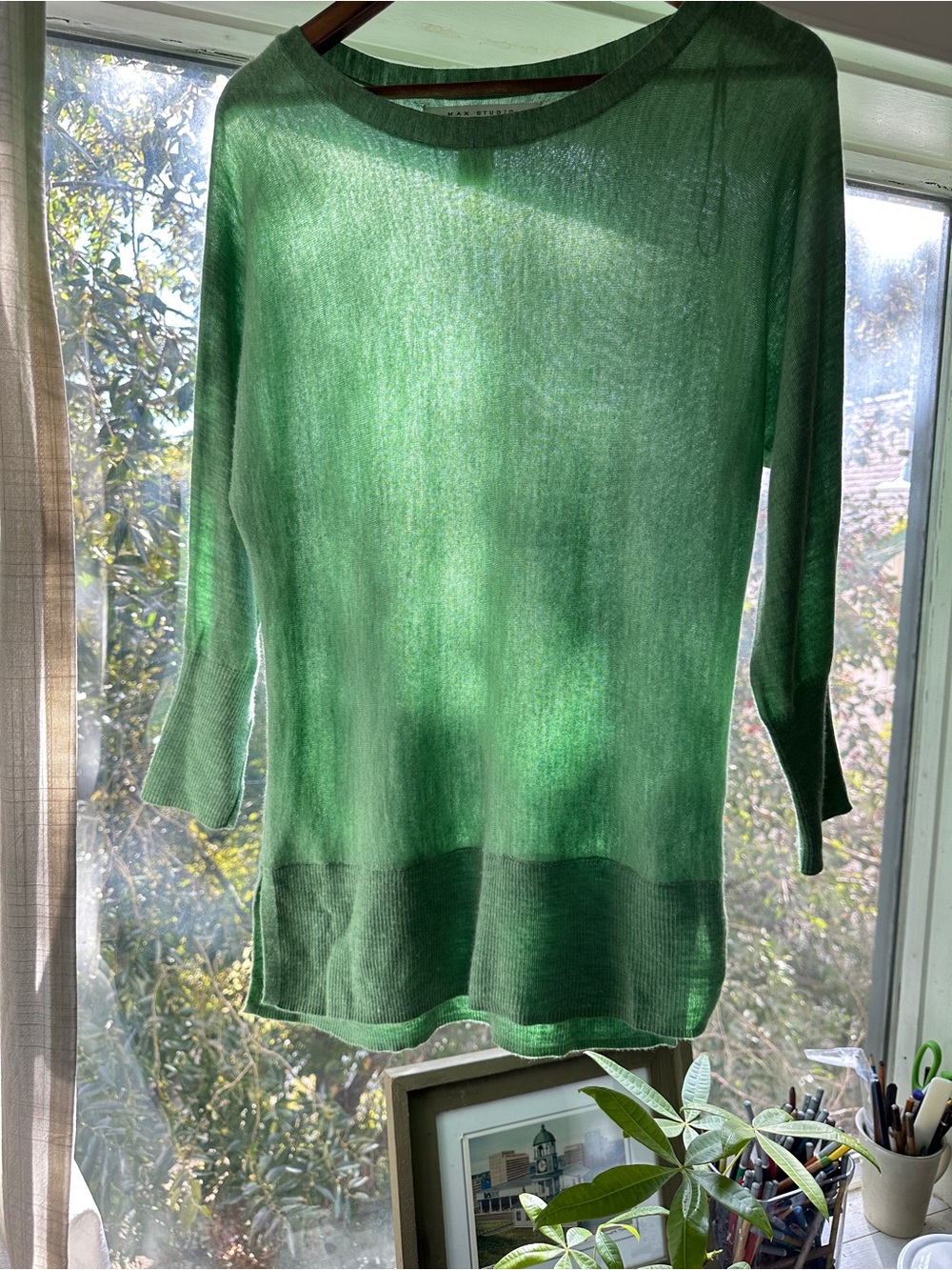 100% Extra Fine Merino Wool Sweater by Max Studio